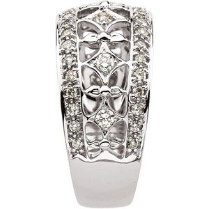 14K Gold Natural Diamond Accented Ring II - view 4