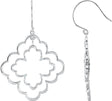 14K Gold Round Natural Diamond Accented Dangle Earrings