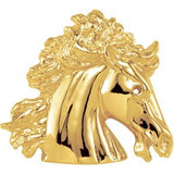 14K Gold The Magnificent Lipizzaner Pendant - Yellow Gold