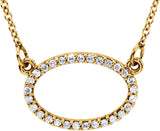 14K Gold Accented Necklace - Yellow Gold