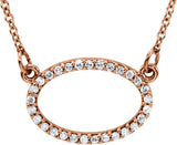 14K Gold Accented Necklace - Rose Gold