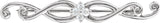 14K Gold Round Natural Diamond Sculptural Brooch - view 3