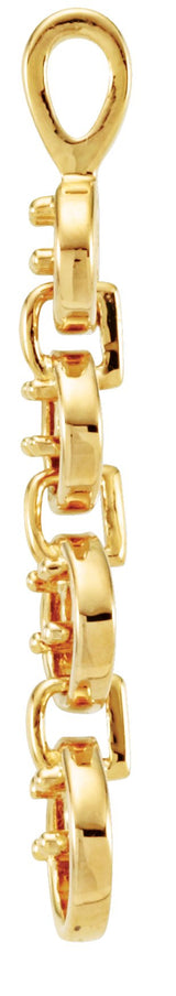 18K Gold Journey Pendant - White Gold - view 4