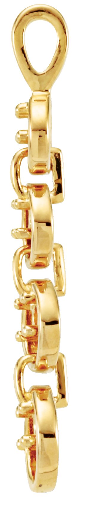 18K Gold Journey Pendant - White Gold - view 4