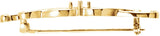 14K Gold Round Natural Diamond Sculptural Brooch - view 2