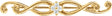 14K Gold Round Natural Diamond Sculptural Brooch