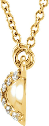 14K Gold X Necklace - Yellow Gold - view 2