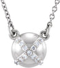 Platinum X Necklace