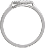 14K Gold Round Natural Diamond Cluster Ring IV - White Gold - view 2