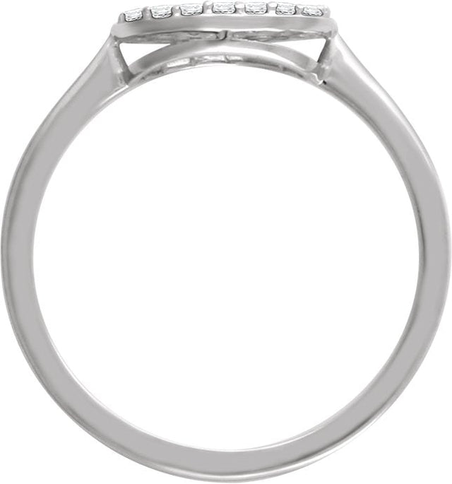 14K Gold Round Natural Diamond Cluster Ring IV - White Gold - view 2