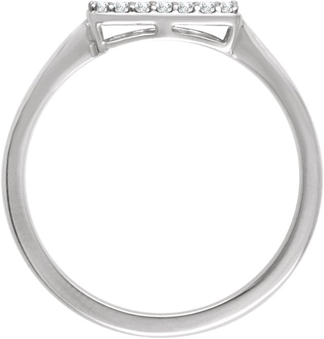 14K Gold Round Natural Diamond Cluster Ring VI - White Gold - view 2
