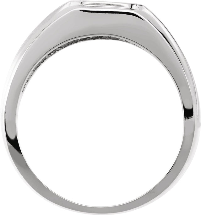 14K Gold Round Natural Diamond Solitaire Ring – 3.9mm Stones - view 4