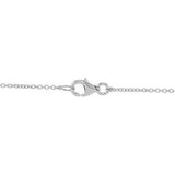 14K Gold Round Natural Diamond Interlocking Circle Necklace – 1/3 CTW - White Gold - view 3
