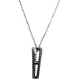 14K Gold Round Natural Diamond Diamond Double Circle Necklace or Pendant - view 2