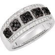 14K Gold Round Natural Diamond Cluster Ring – 3/4 CTW