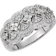 14K Gold Round Natural Diamond Accented Ring X