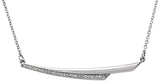 Platinum Bar Necklace