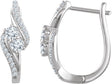 14K Gold Two-Stone Earrings
