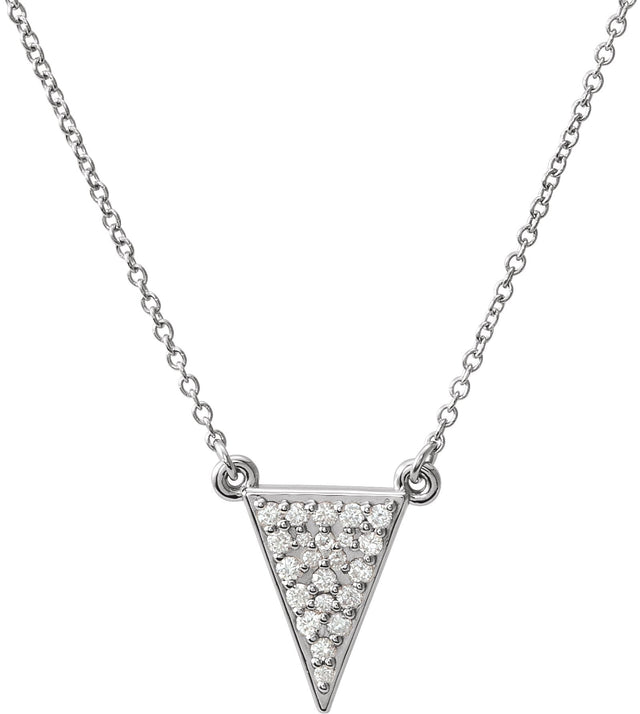 Platinum Triangle Necklace