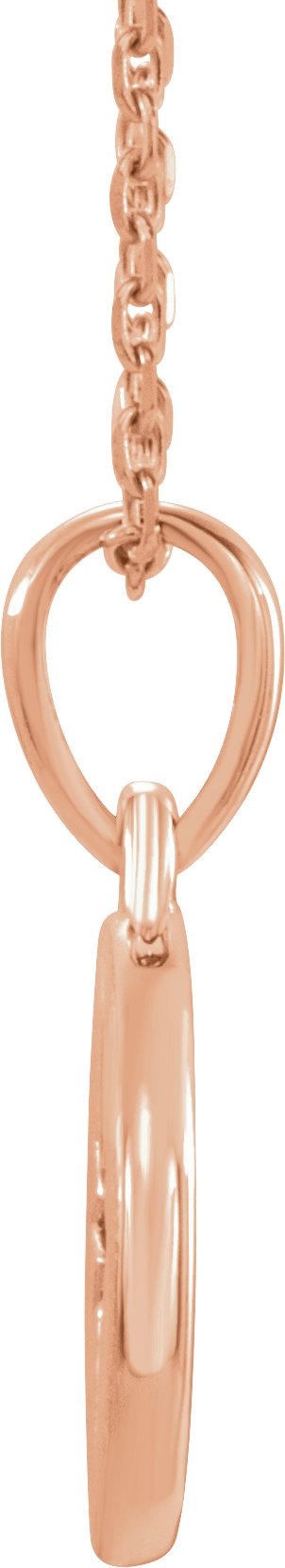 14K Gold Round Natural Diamond Accented Star Necklace – 0.01 CTW - Rose Gold - view 2