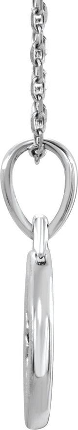 Platinum Round Natural Diamond Accented Star Necklace - view 2
