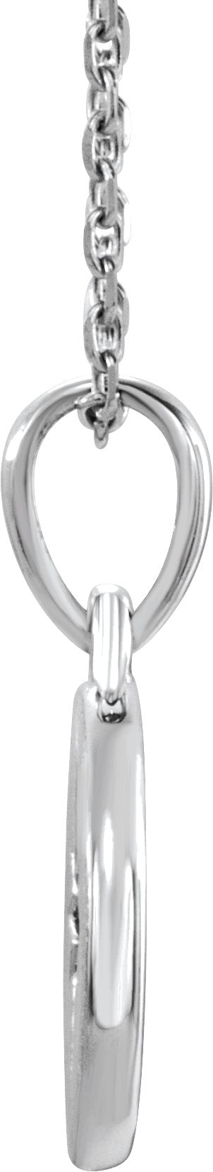 14K Gold Round Natural Diamond Accented Star Necklace – 0.01 CTW - White Gold - view 2