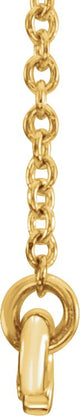 14K Gold Accented Freeform Bar Necklace - Yellow Gold - view 2