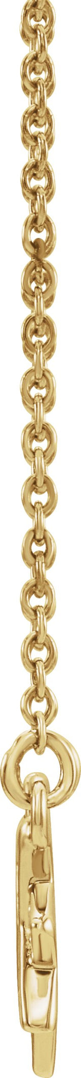 14K Gold Star Necklace - Yellow Gold - view 2