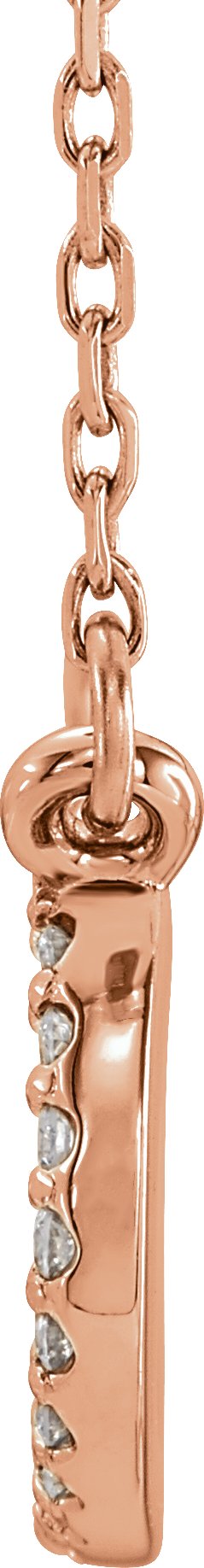 14K Gold Accented Paisley Necklace - Rose Gold - view 2