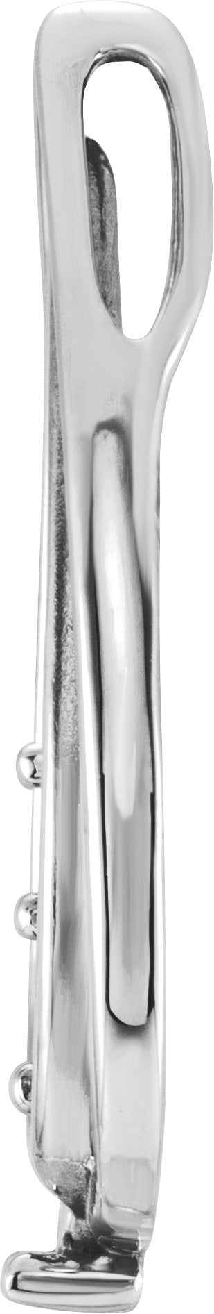 14K Gold Round Natural Diamond Freeform Pendant - Rose Gold - view 3