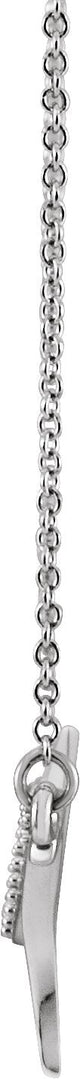 14K Gold Freeform Bar Necklace - Rose Gold - view 3