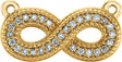 18K Gold Infinity-Inspired Necklace - Yellow Gold