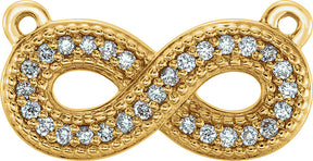 18K Gold Infinity-Inspired Necklace - Yellow Gold