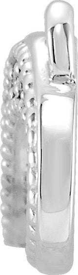 18K Gold Infinity-Inspired Necklace - White Gold - view 2