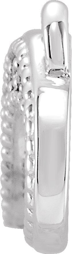 18K Gold Infinity-Inspired Necklace - White Gold - view 2
