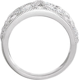 14K Gold Round Natural Diamond Accented Ring IV - view 2