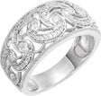 14K Gold Round Natural Diamond Accented Ring IV