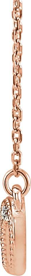 14K Gold Infinity-Inspired Necklace - Rose Gold - view 2