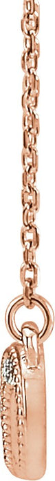 14K Gold Infinity-Inspired Necklace - Rose Gold - view 2