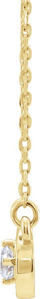14K Gold Infinity-Inspired Necklace – 17.3x7.1mm - Yellow Gold - view 2