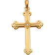 14K Gold Cross Pendant III - White Gold