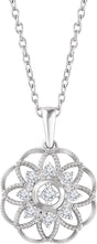14K Gold Round Natural Diamond Granulated Filigree Necklace – 1/5 CTW