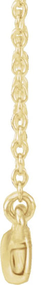 14K Gold Round Natural Diamond Bar Necklace II - Yellow Gold - view 2