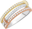 14K Gold Round Natural Diamond Accented Ring VI