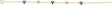14K Gold Round Natural Diamond Youth Flowers & Hearts Bracelet