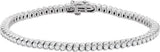 14K Gold Round Natural Diamond Line Bracelet VI