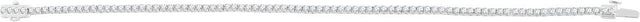 14K Gold Round Natural Diamond Line Bracelet – 1.8mm Stones - view 3