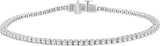 14K Gold Round Natural Diamond Line Bracelet – 1.8mm Stones