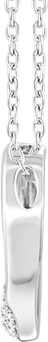 14K Gold Round Natural Diamond Heart Necklace – 1/5 CTW - view 2