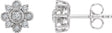 14K Gold Natural Diamond Vintage-Inspired Earrings